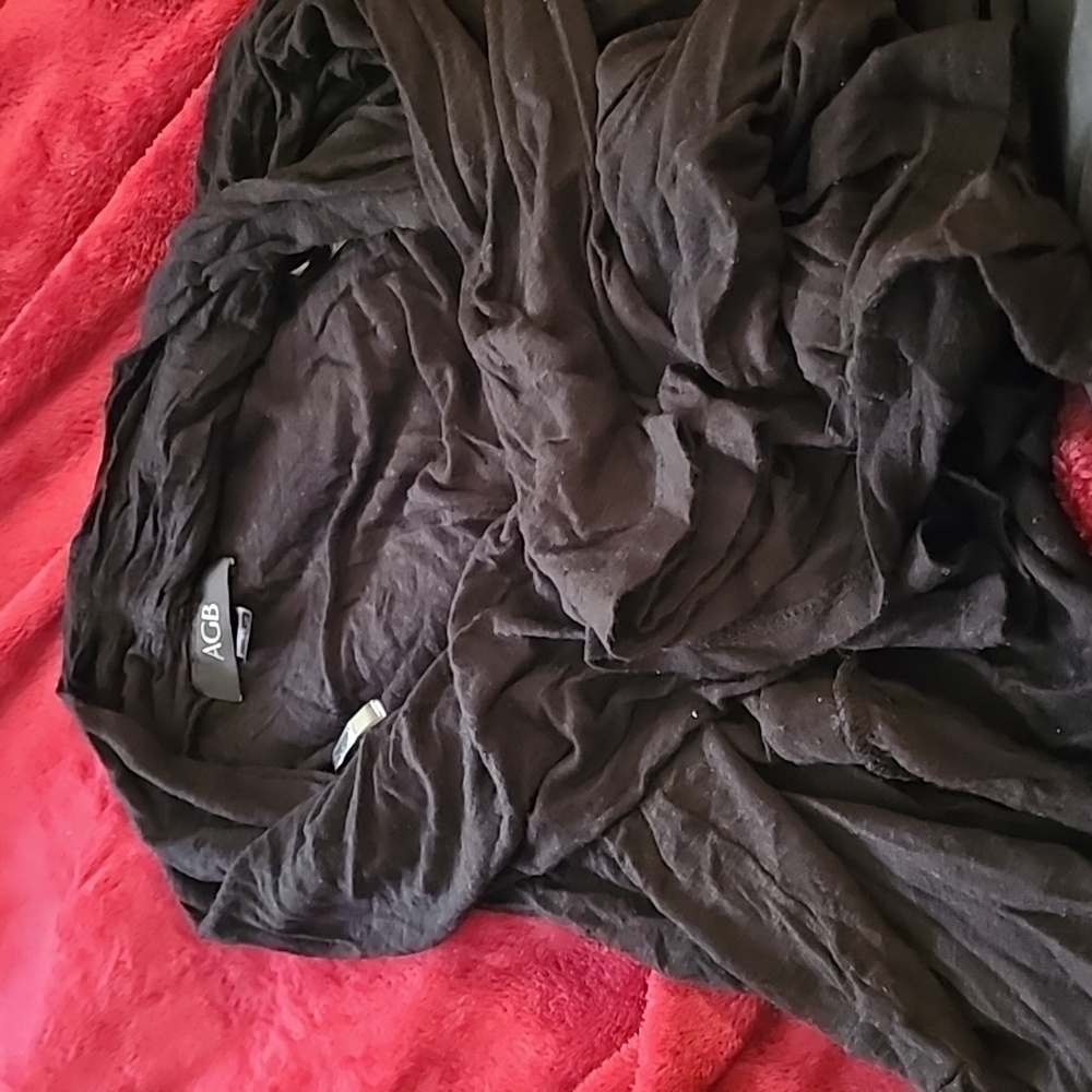 Black Long Sleeve thin Sweater